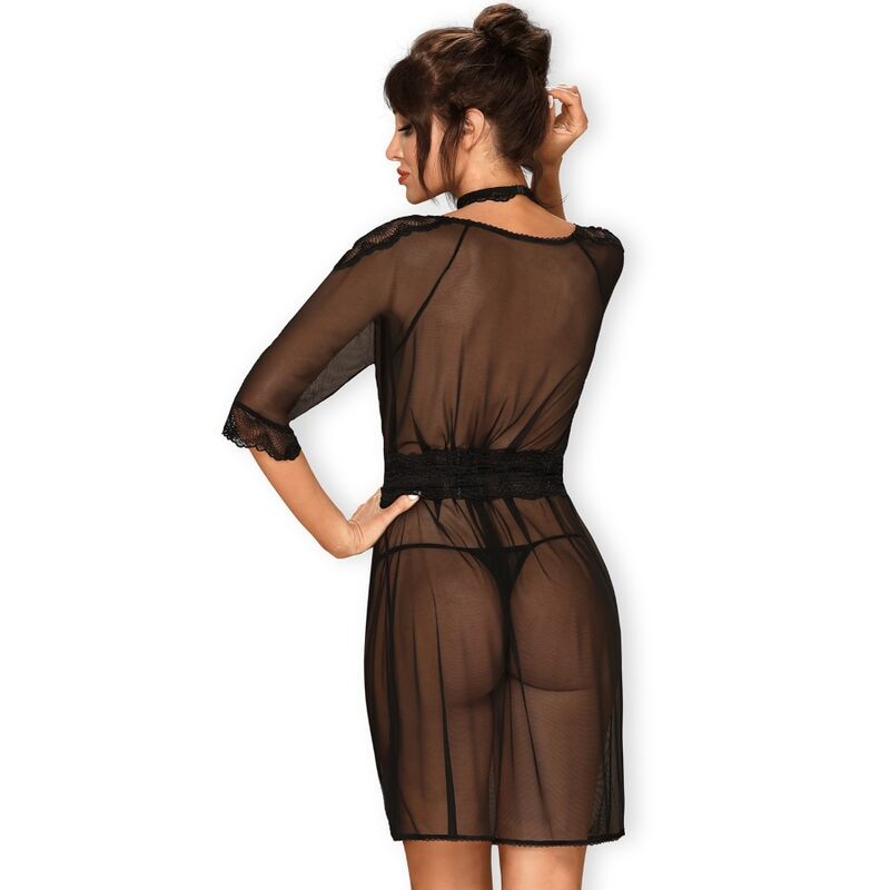 Мереживний халат Obsessive Lucita L/XL