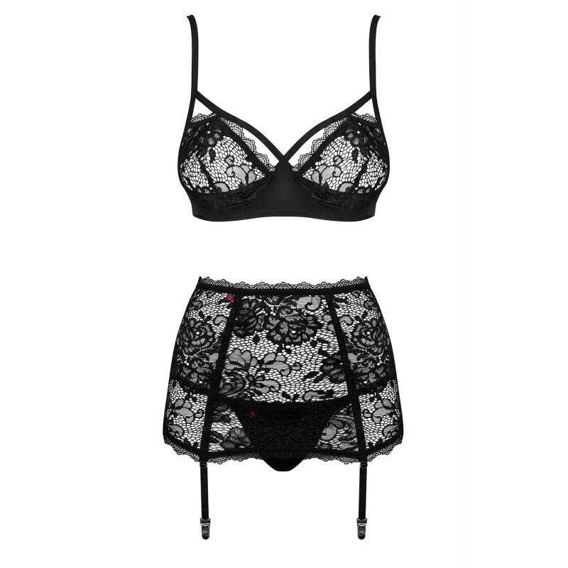 Комплект Obsessive Peonesia 3 предмета L/XL