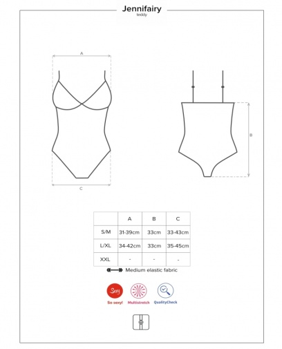 Боді Obsessive Jennifairy body S/M