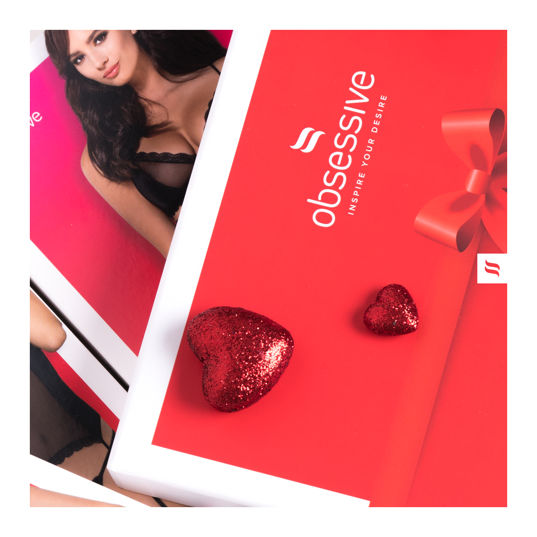 Комплект Obsessive Peonesia 3 предмети S/M