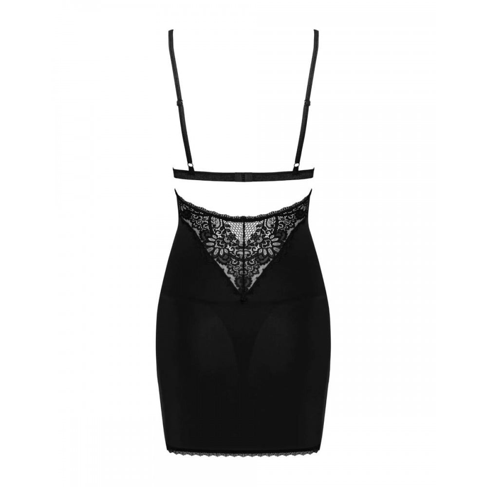 Пеньюар та стрінги Obssesive Maderris chemise & thong XS/S