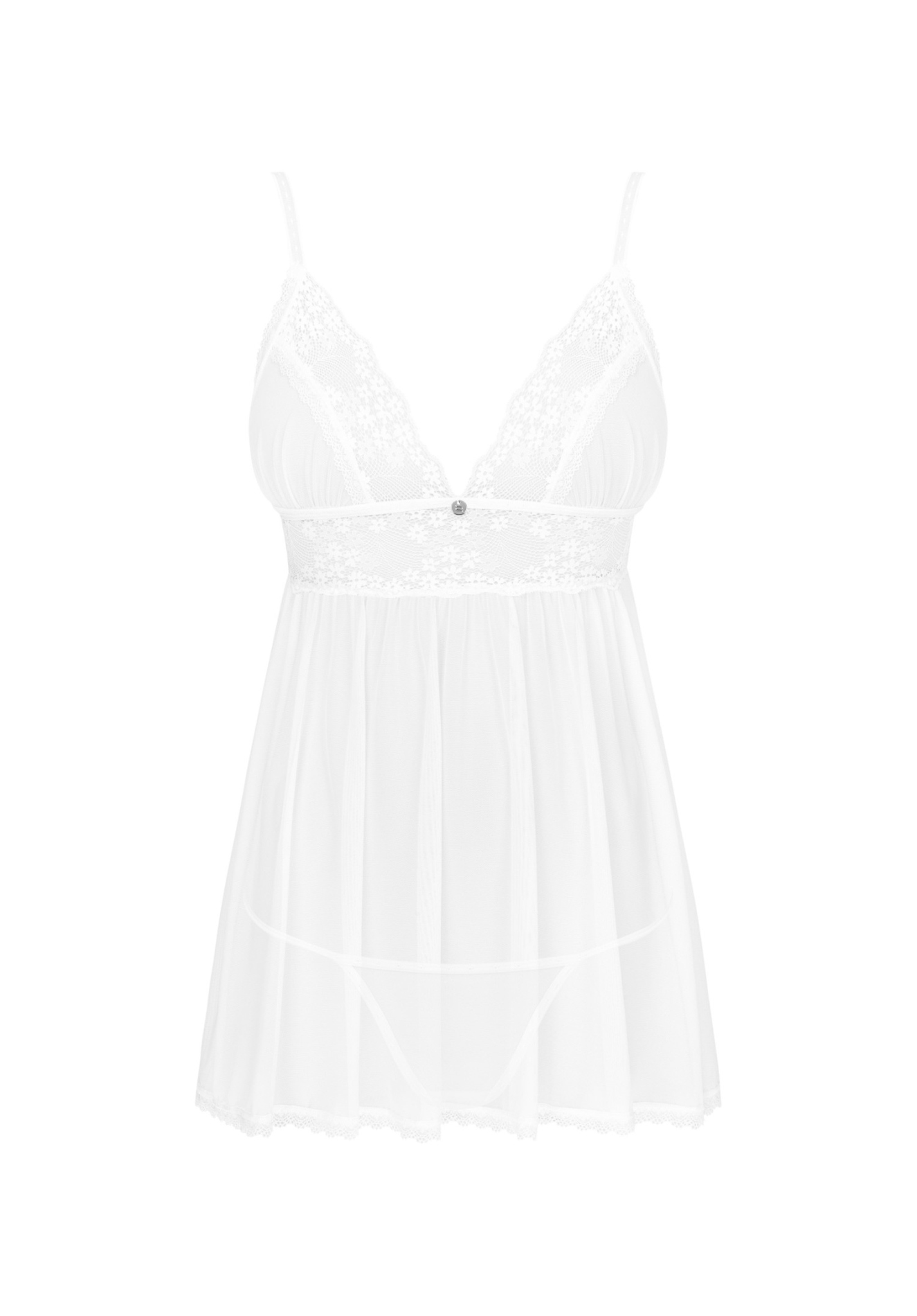 Пеньюар із трусиками Obsessive Heavenlly babydoll & thong XS/S