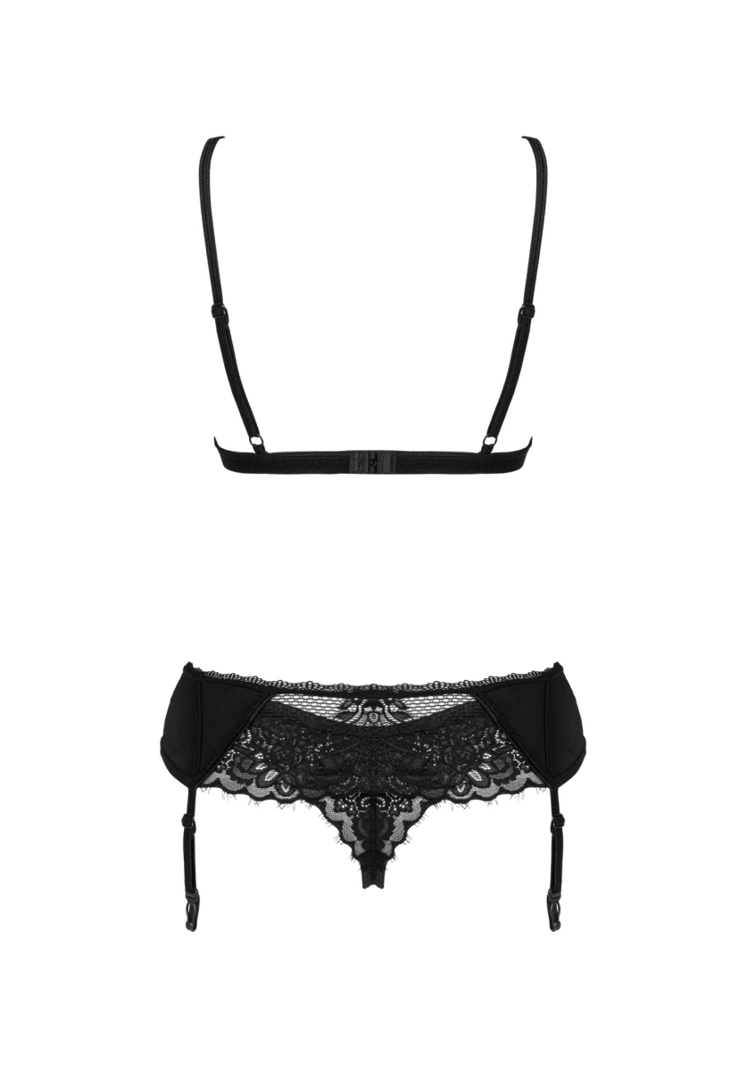 Кружевой комплект Obsessive Maderris 3-pcs set M/L