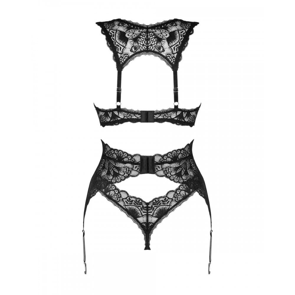 Мереживний комплект сексуальної білизни XS/S Donna Dream Obsessive, 3 предмети