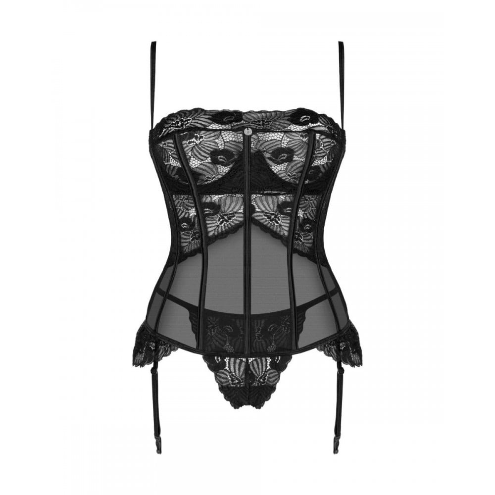 Корсет та стрінги Obsessive Serena Love M/L