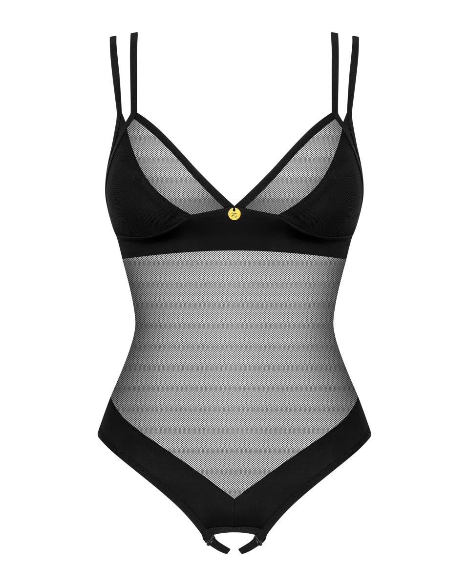 Боди сетка с открытым доступом XS/S Nesari Obsessive, черное