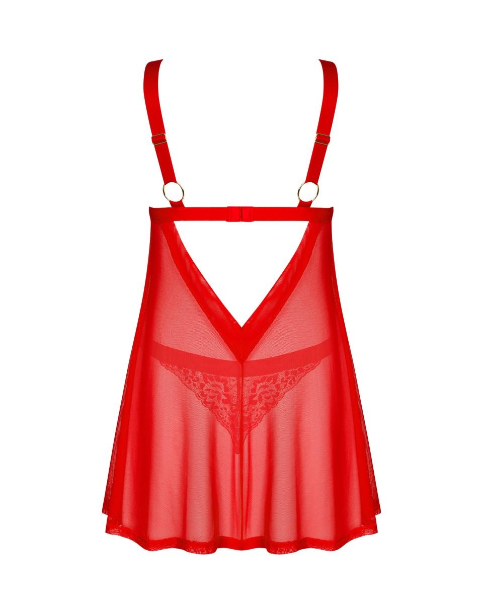 Пеньюар та трусики Obsessive Elianes babydoll & thong XS/S