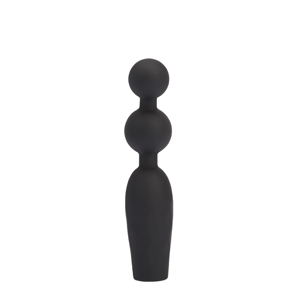 Анальна пробка CHISA Black Mont Vibrating Booty Beads з вібруючими бусинами