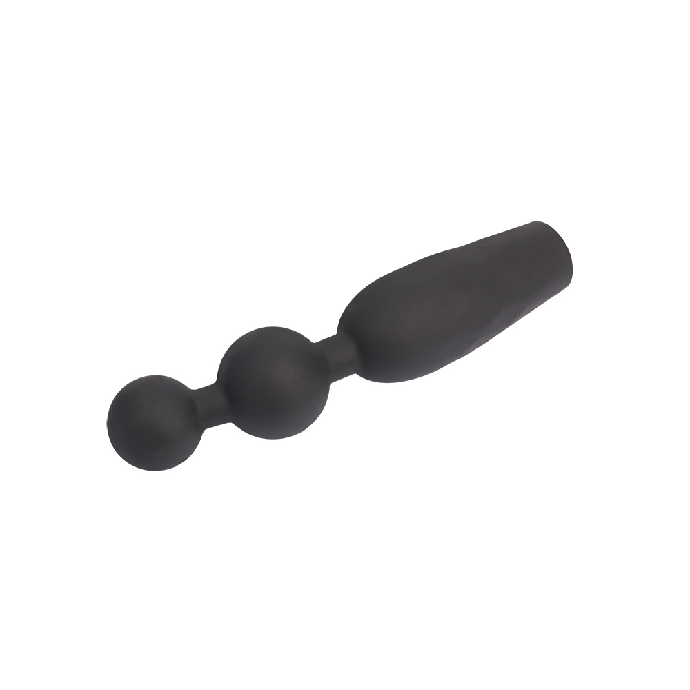 Анальна пробка CHISA Black Mont Vibrating Booty Beads з вібруючими бусинами