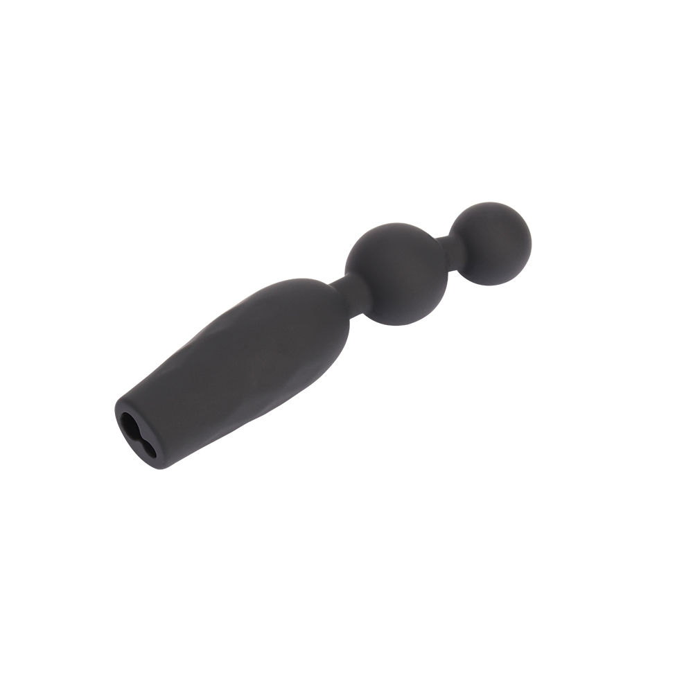Анальна пробка CHISA Black Mont Vibrating Booty Beads з вібруючими бусинами