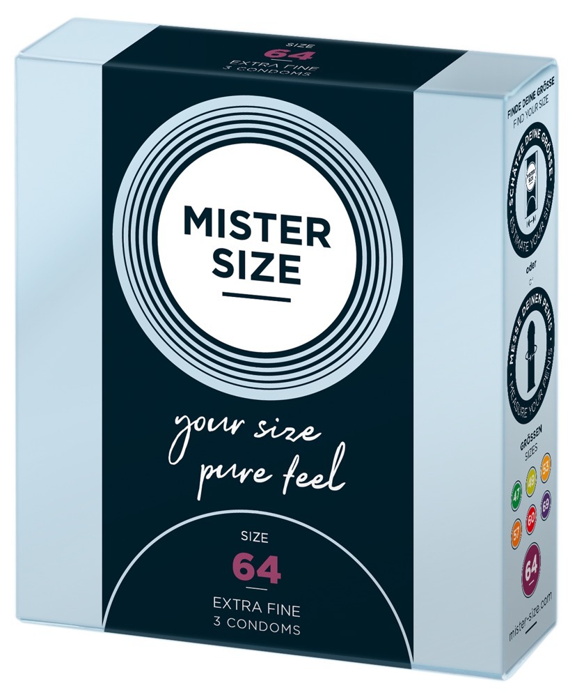 Презервативи латексні Mister Size 64 мм ультра тонкі (ціна за упаковку, 3 шт.)