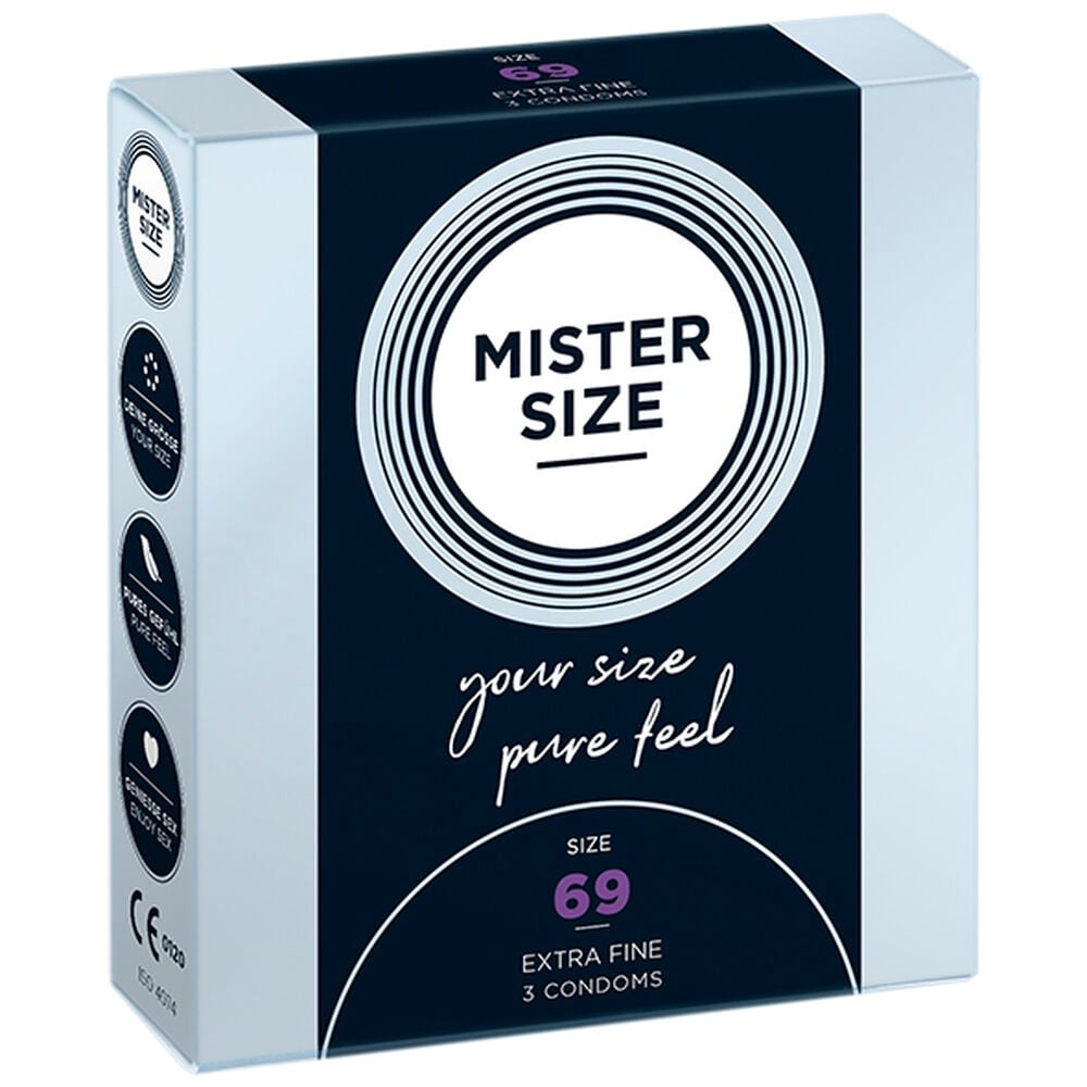 Презервативи латексні Mister Size 69 мм ультра тонкі (ціна за упаковку, 3 шт.)