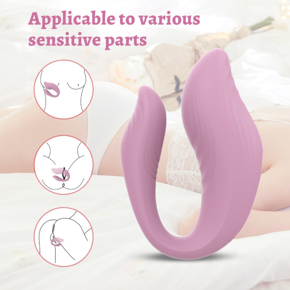 Вібратор для пар Every Night Toys Cosima з дистанційним керуванням, рожевий, 10 режимів