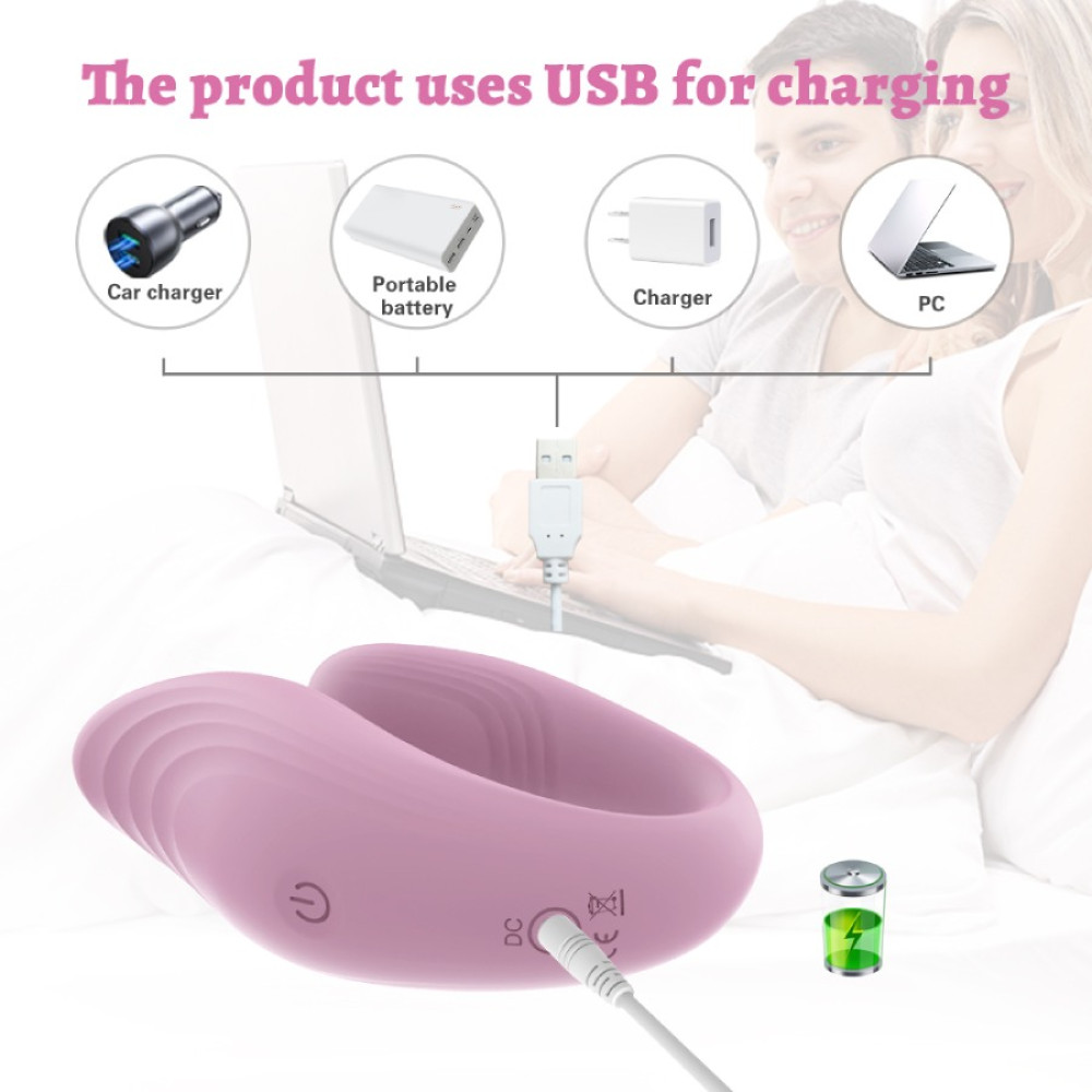 Вібратор для пар Every Night Toys Cosima з дистанційним керуванням, рожевий, 10 режимів