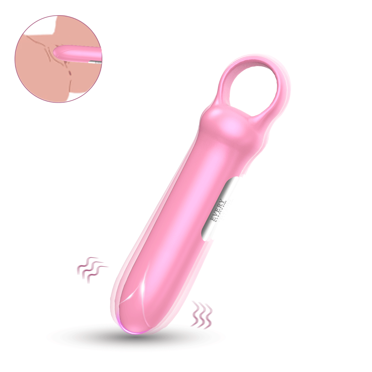 Міні-вібратор Every Night Toys Merry світло-рожевий, 10 режимів вібрації
