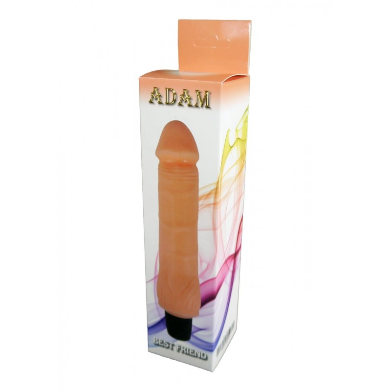 Реалистичный вибратор Boss Series Adam Best Friend на батарейках, бежевый
