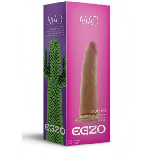 Фалоімітатор реалістичний EGZO MAD Spicy Lover на присосці