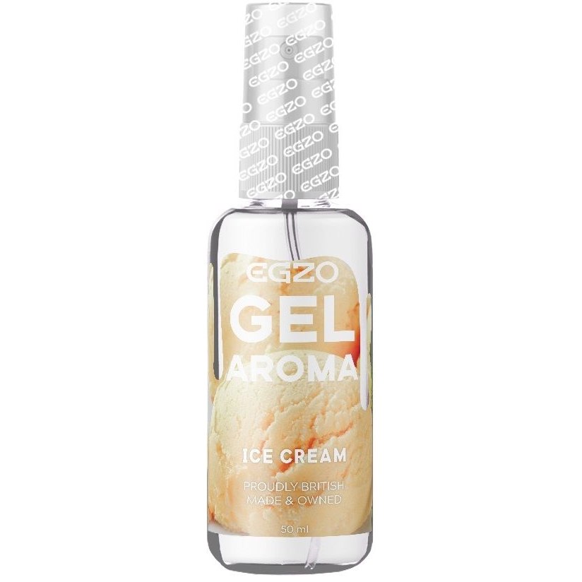 Їстівний гель-лубрикант EGZO Aroma Gel Ice Cream зі смаком ванільного морозива, 50 мл