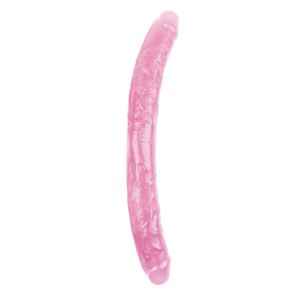Фаллоимитатор двухсторонний реалистичный Chisa Hi-Rubber, розовый