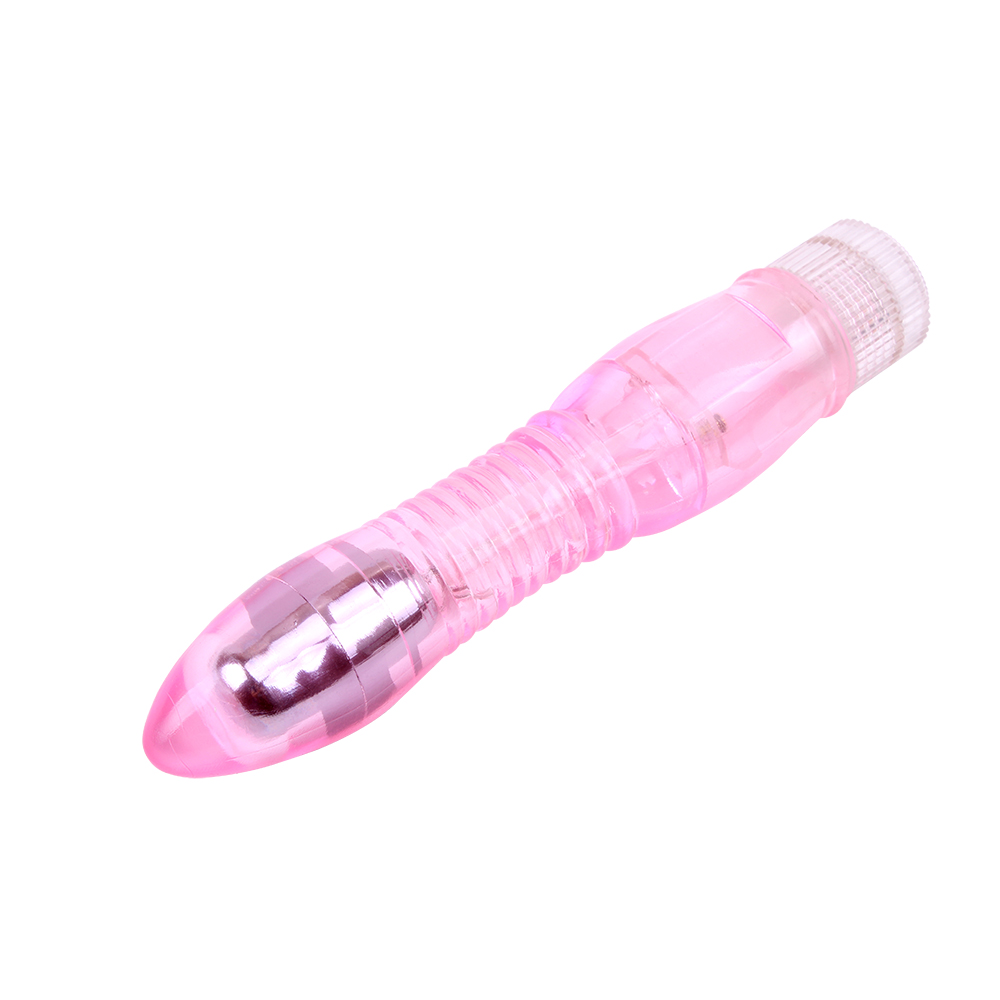 Вибратор прозрачный Chisa Crystal Jellie на батарейках, розовый