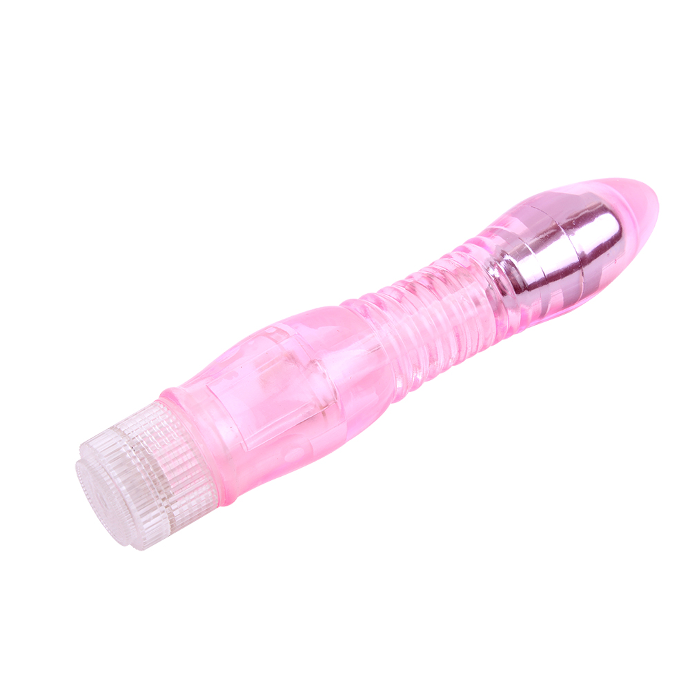 Вибратор прозрачный Chisa Crystal Jellie на батарейках, розовый