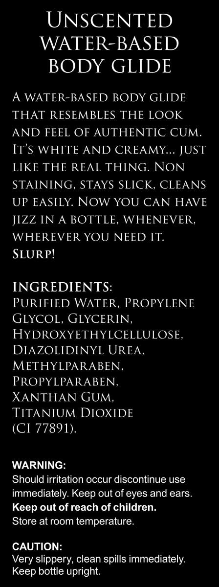 Лубрикант имитация спермы Jizz Wit Glijmiddel - 488 ml