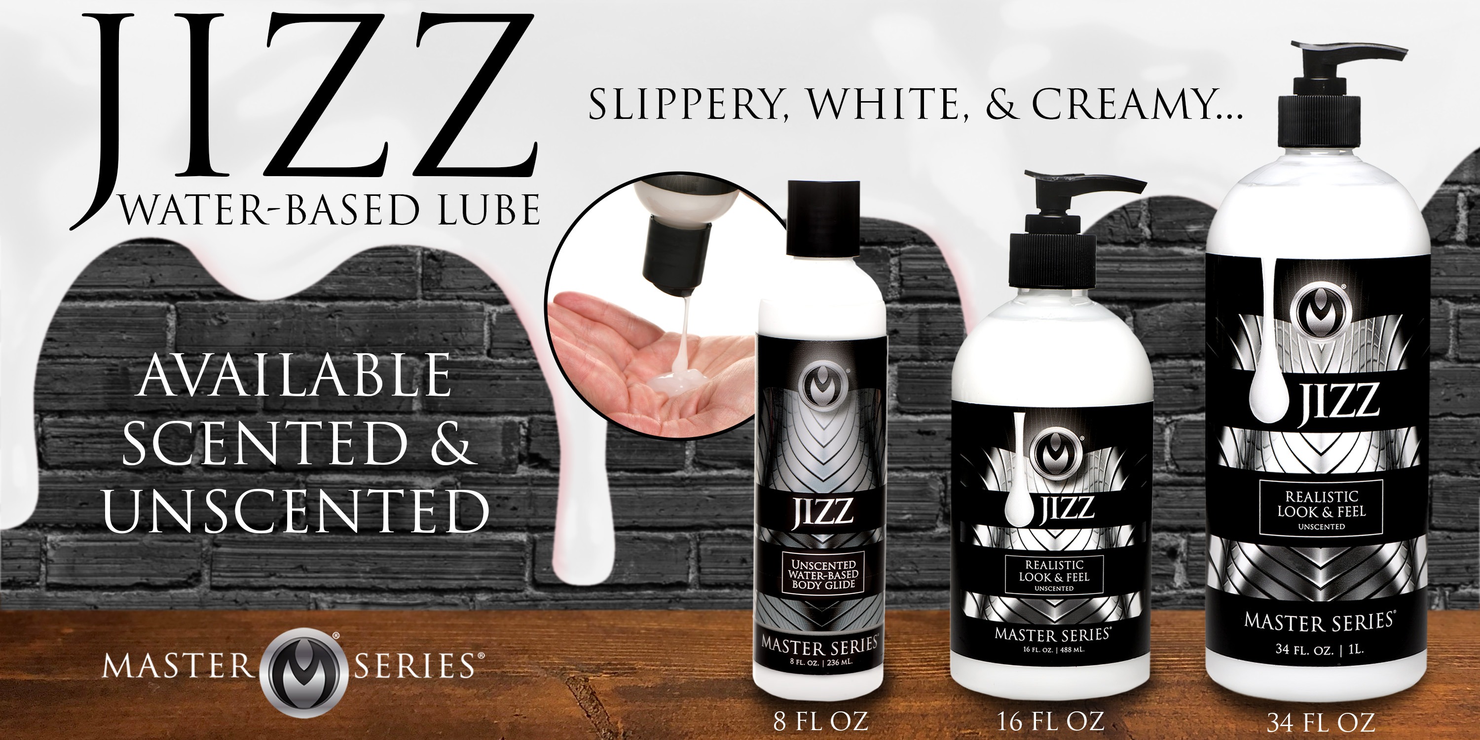 Лубрикант имитация спермы Jizz Wit Glijmiddel - 488 ml
