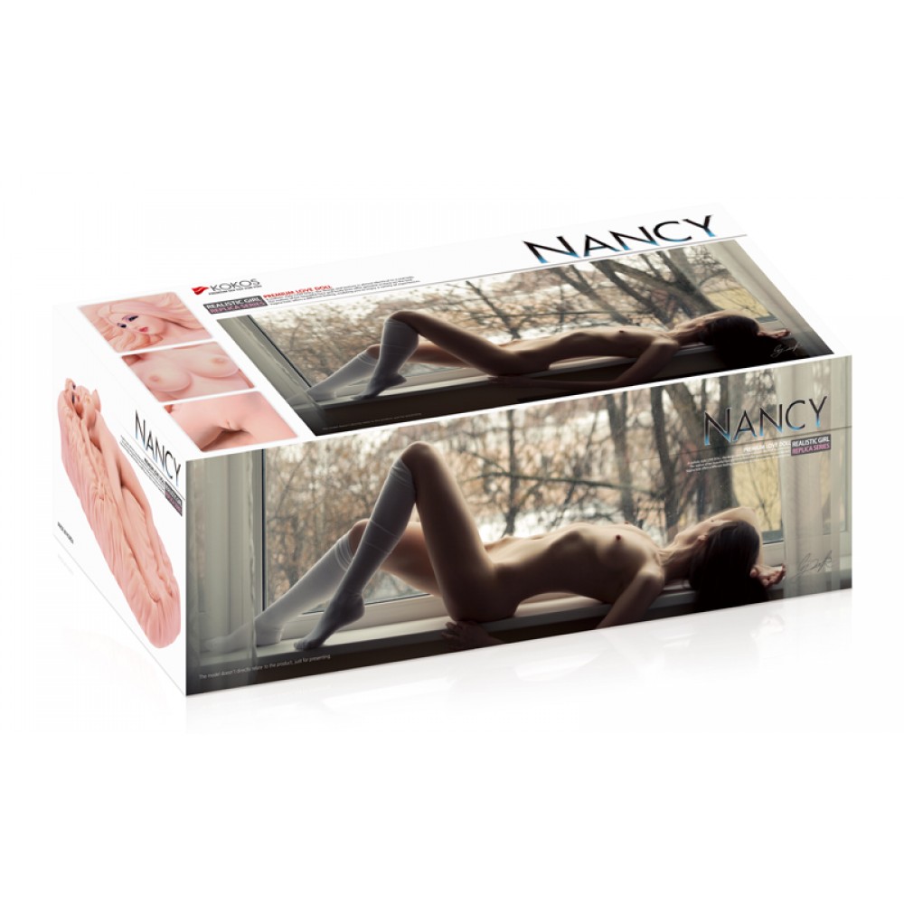 Мастурбатор реалістичний лялька з вібрацією Kokos Nancy, кібершкіра