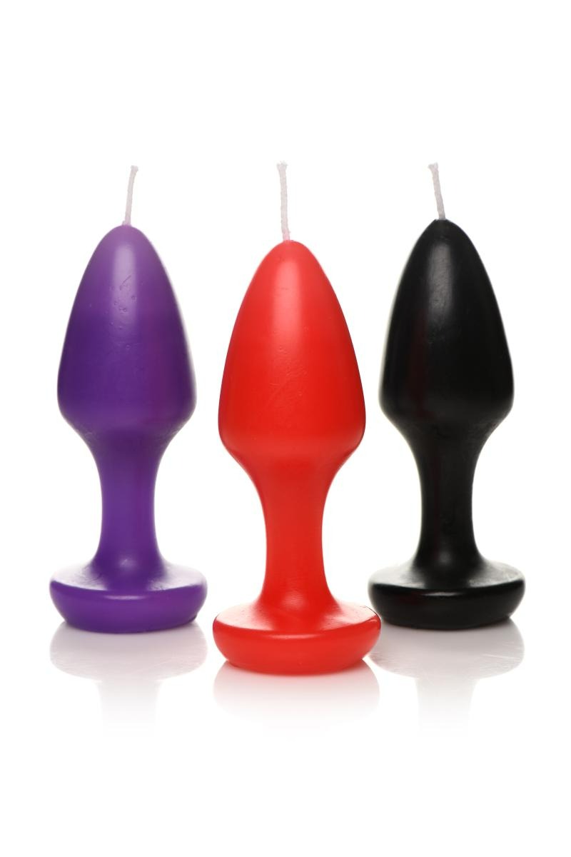 Свічки у формі пробки масажні Kink Inferno Butt Plug Druipkaarsen