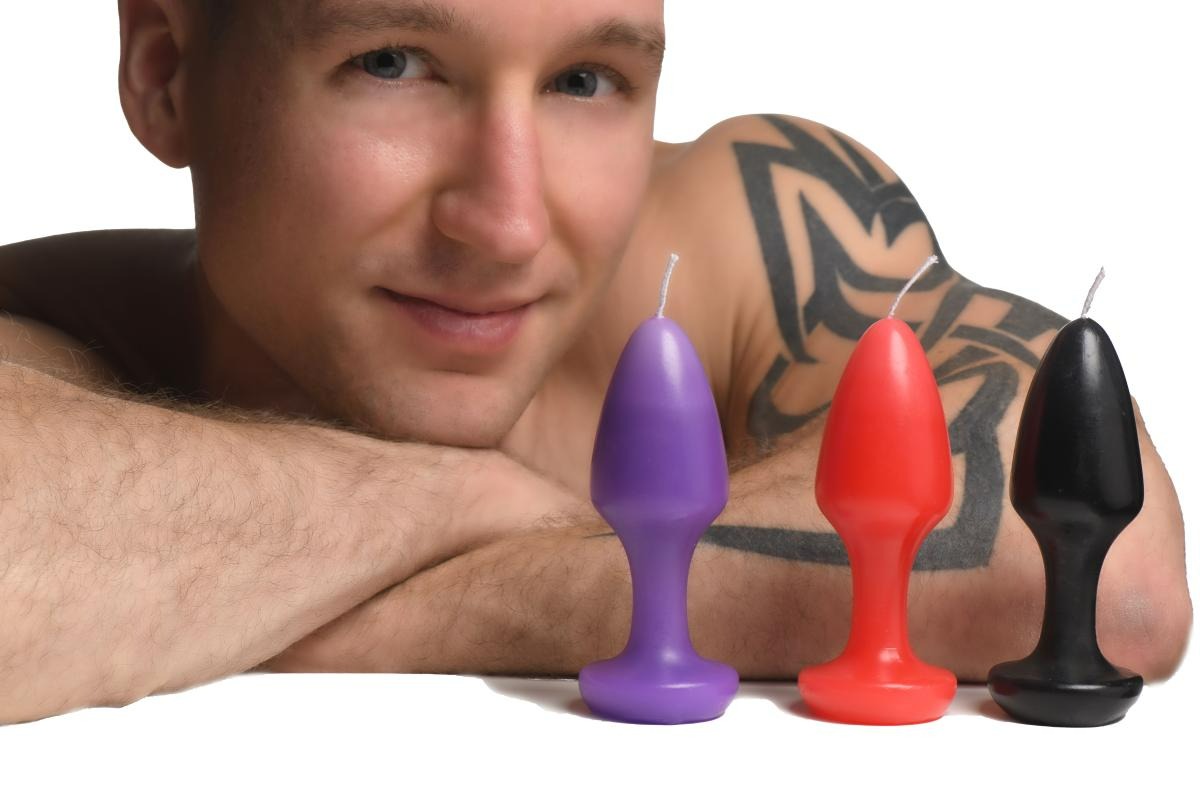 Свічки у формі пробки масажні Kink Inferno Butt Plug Druipkaarsen