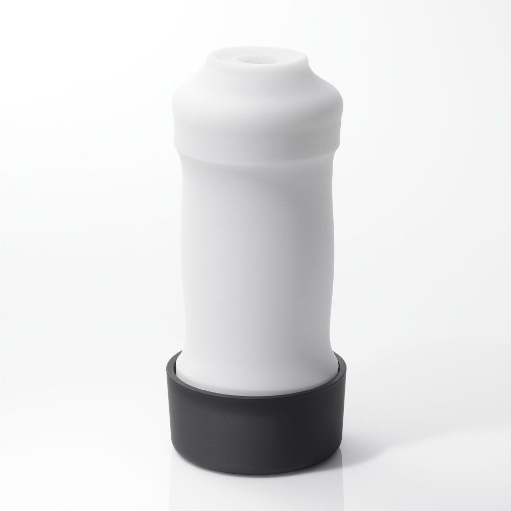 Мастурбатор хай-тек рельєфний Zen 3D Tenga, білий, 15 х 7 см
