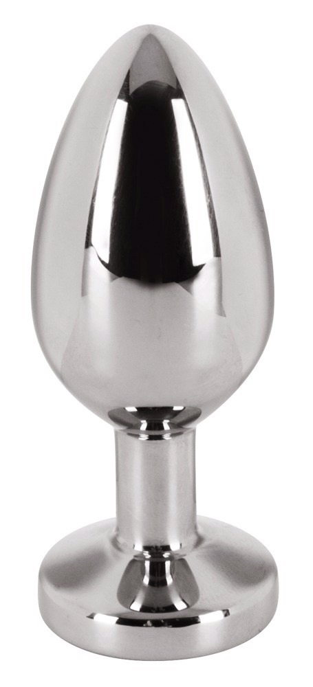 Анальная пробка с камнем You2Toys Jewel Buttplug, серебристая, Small