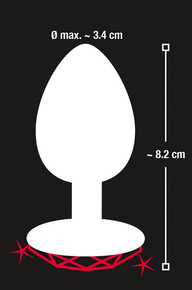 Анальная пробка с камнем You2Toys Diamond Anal Plug размер М