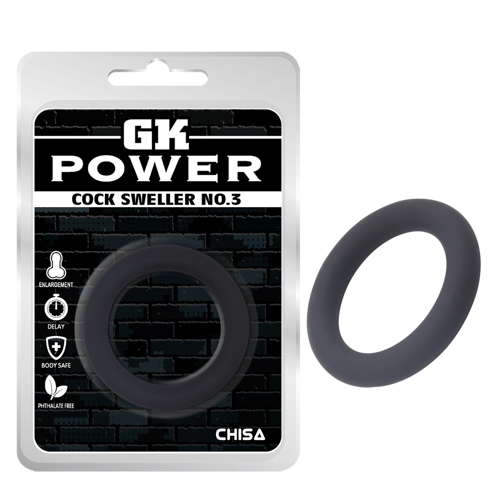 Ерекційне кільце Chisa GK Power N0.3, чорне
