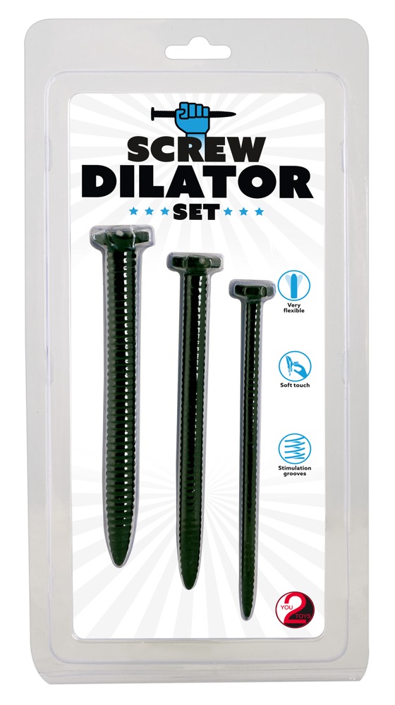 Набір стимуляторів уретри You2Toys Screw Dilator Set чорні