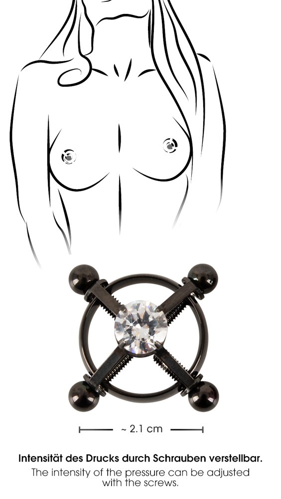 Затискачі на соски Bad Kitty Nipple Jewellery bla