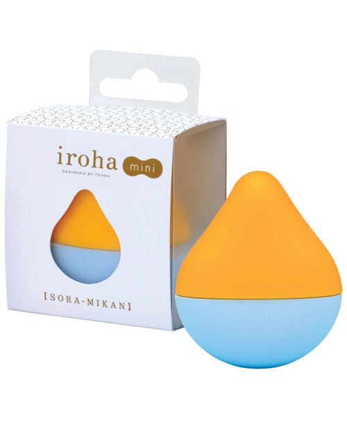 Вібратор для клітора Iroha Mini, жовто-блакитний