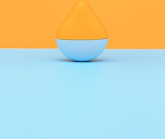 Вібратор для клітора Iroha Mini, жовто-блакитний