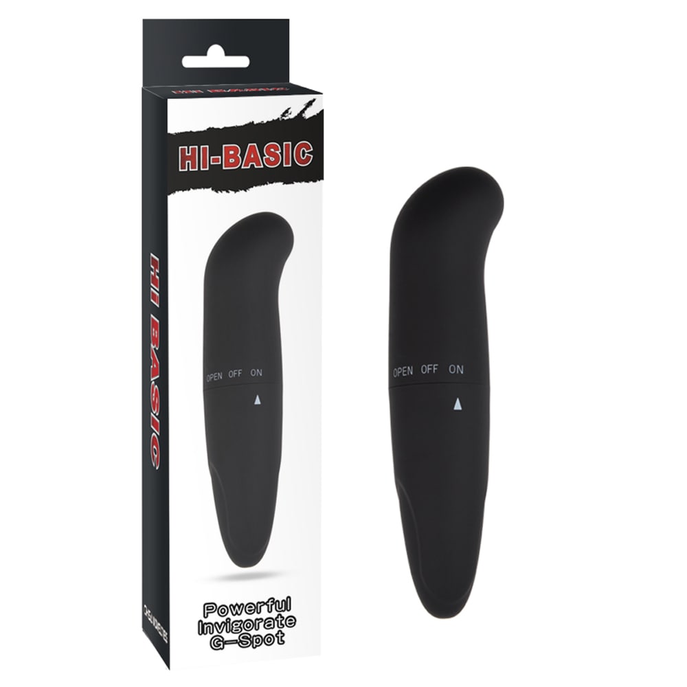 Міні-вібромасажер Chisa Hi-Basic Powerful Invigorate G-Spot для точки G, чорний