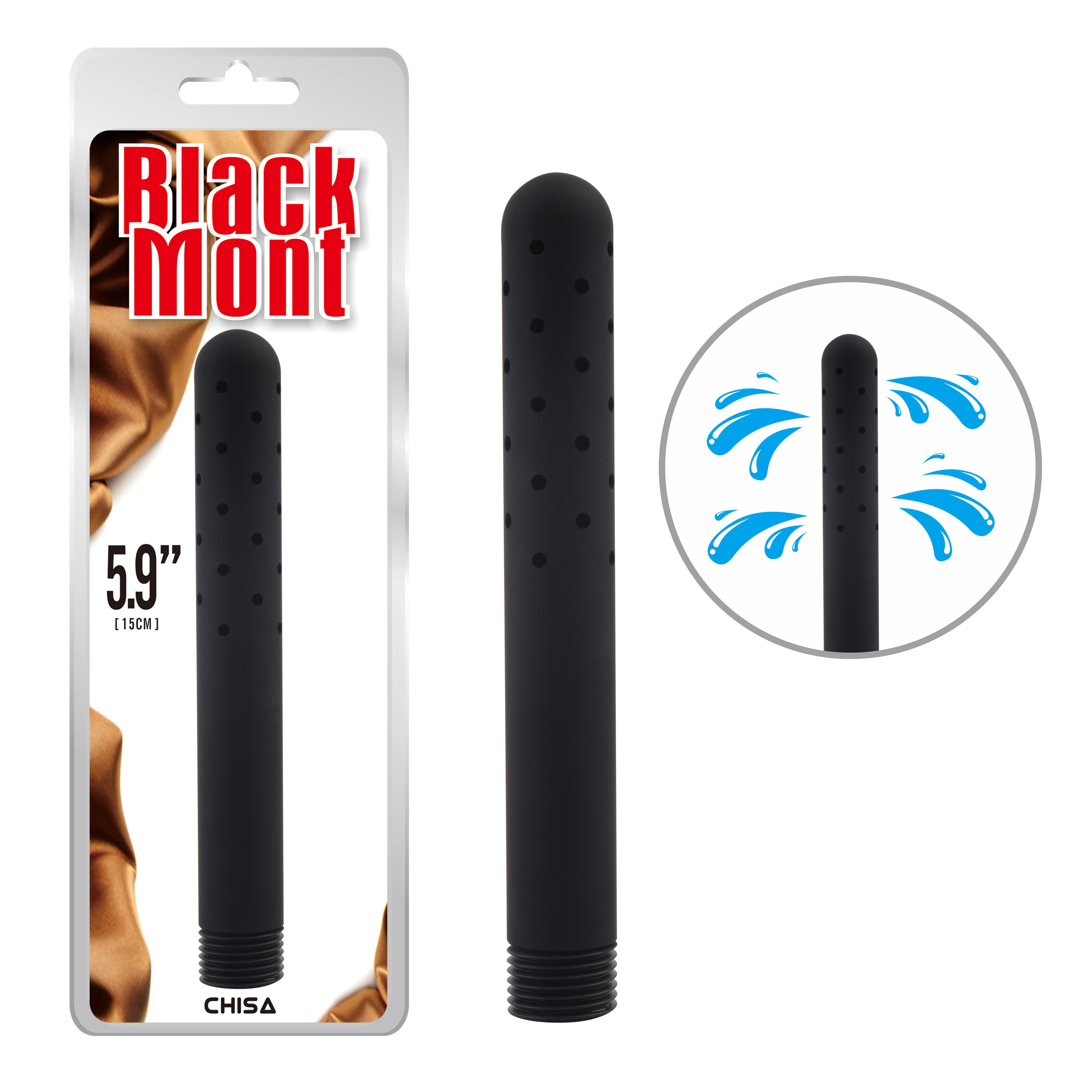 Насадка для анального душу Chisa Black Mont, чорна