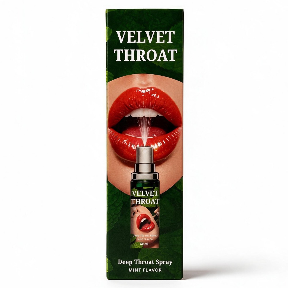 Спрей для глибокого мінета WOW Velvet Deep Throat зі смаком м'яти, 50 мл