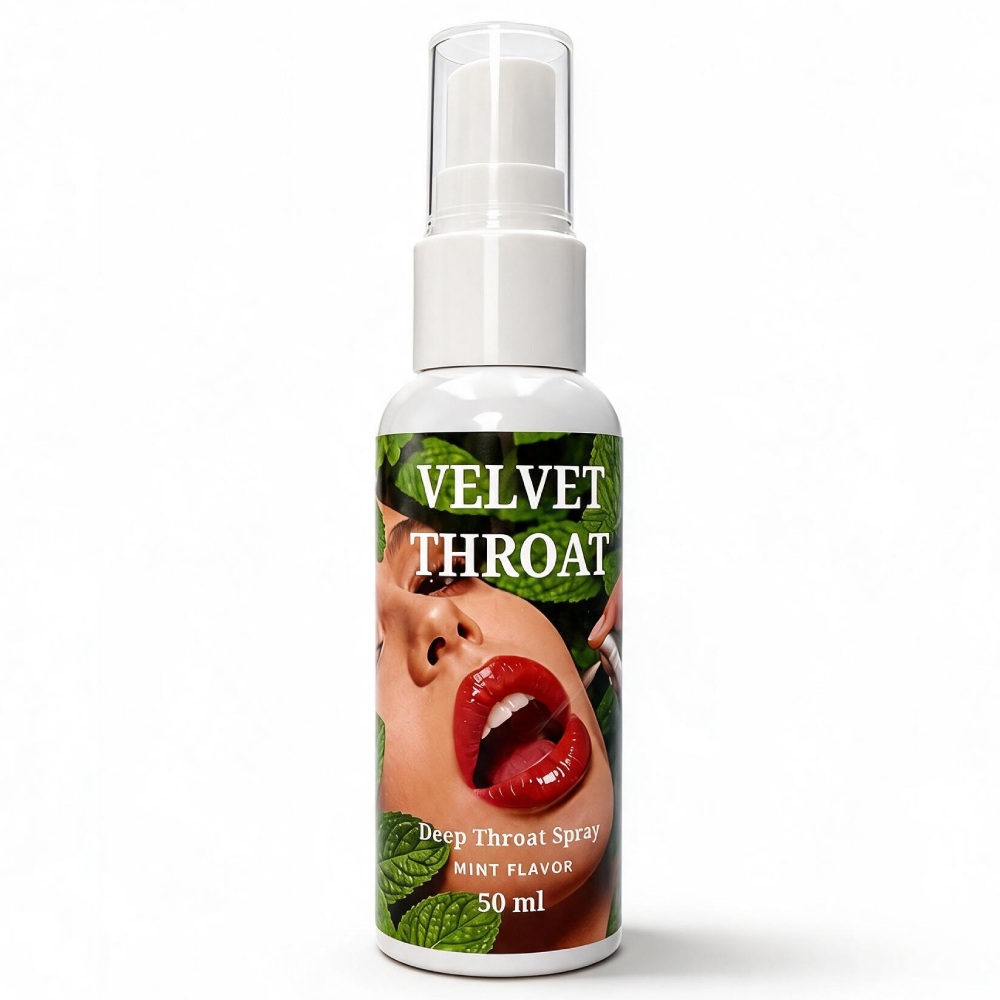 Спрей для глибокого мінета WOW Velvet Deep Throat зі смаком м'яти, 50 мл