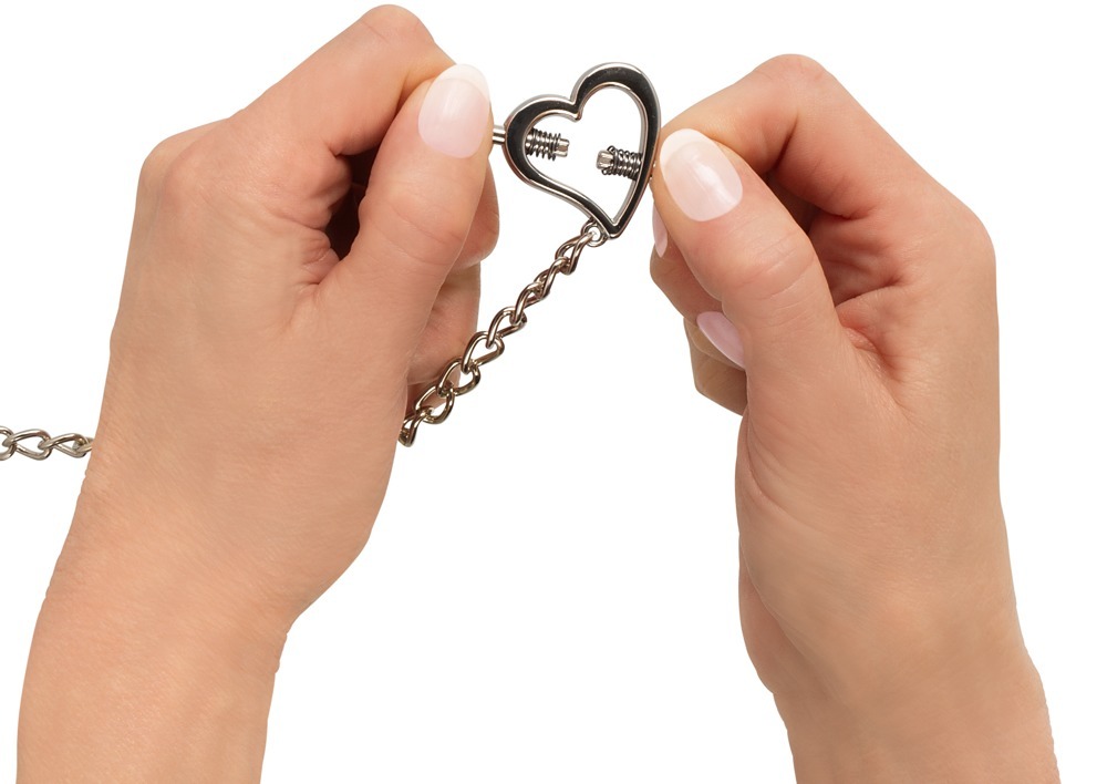 Зажимы на соски Bad Kitty Heart shaped nipple