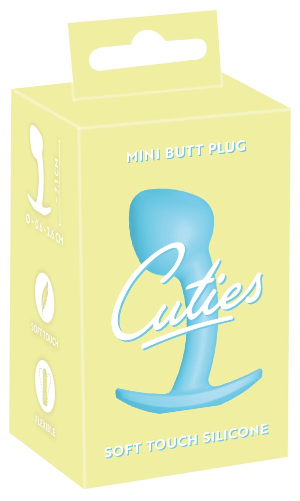 Анальна пробка Cuties Plugs, блакитний