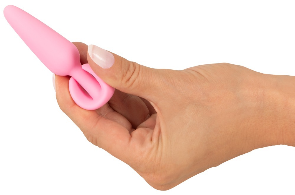Анальная пробка со стопером Cuties Plugs, розовая