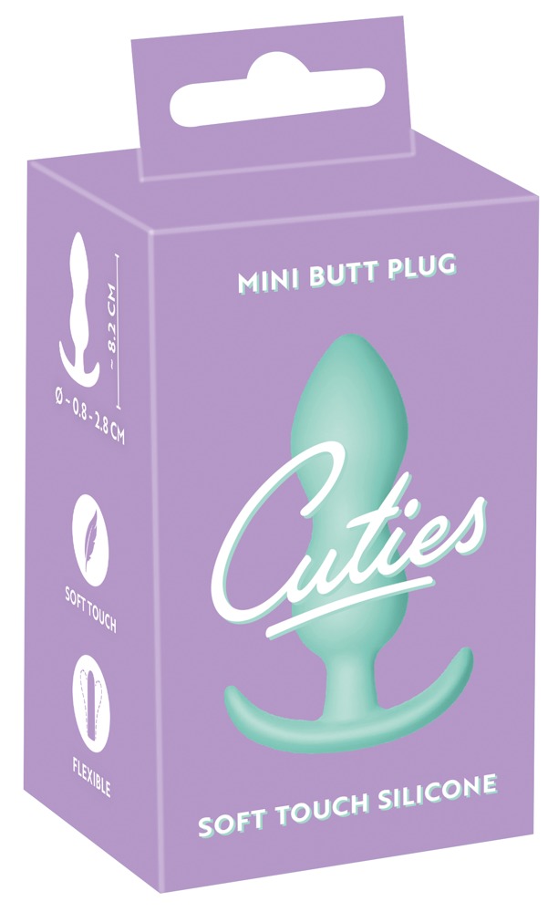 Анальная пробка рельефная Cuties Plugs, зеленая