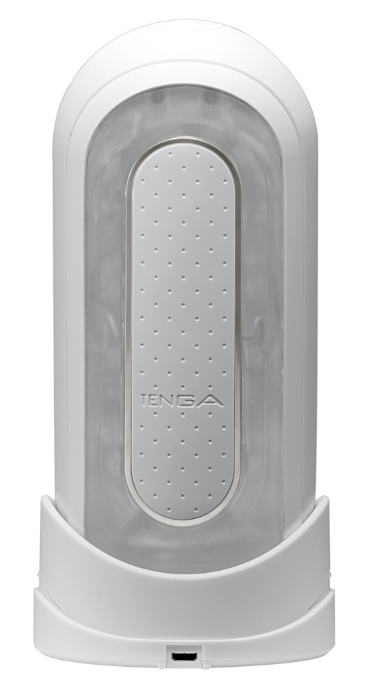 Мастурбатор нереалистичный с вибрацией Tenga Flip Zero белый