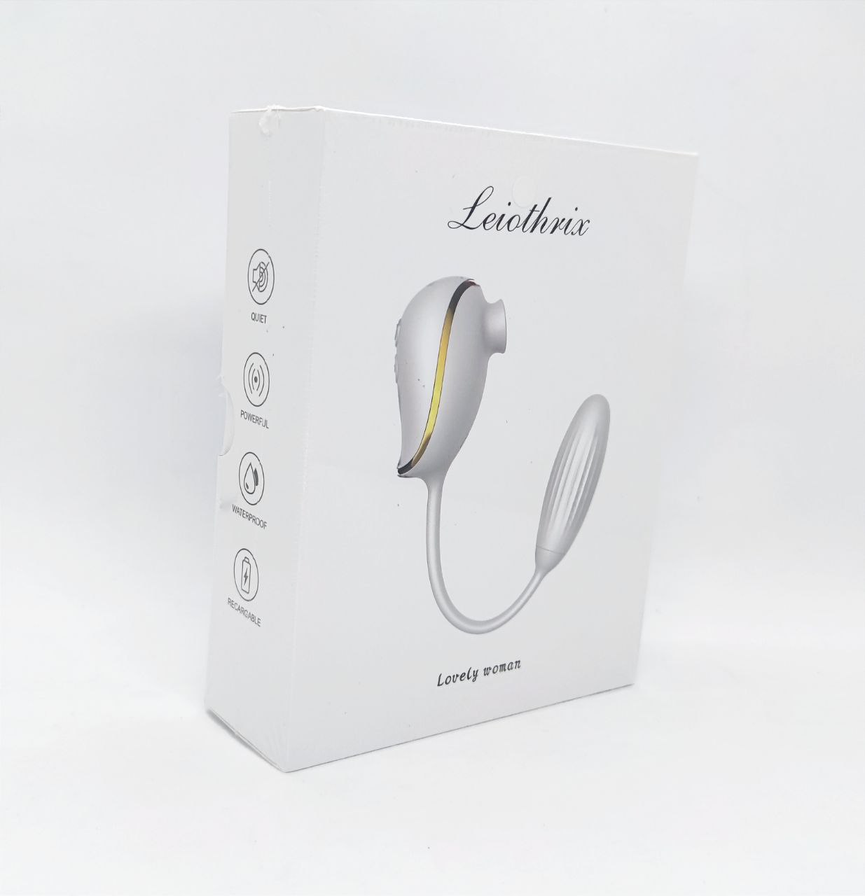 Вакуумний стимулятор з віброяйцем High End Suction Love Egg WHITE