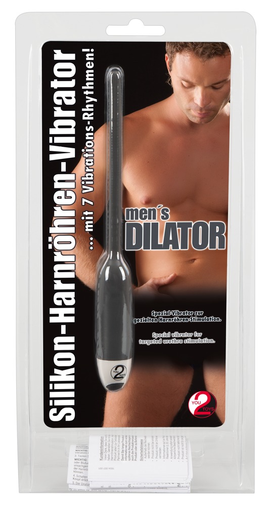 Стимулятор уретри універсальний з вібрацією You2Toys men´s Dilator силіконовий, сірий