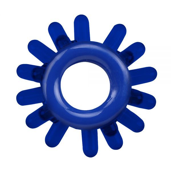 Набір ерекційних кілець Chisa GK Power Cock Rings з різними структурами, сині